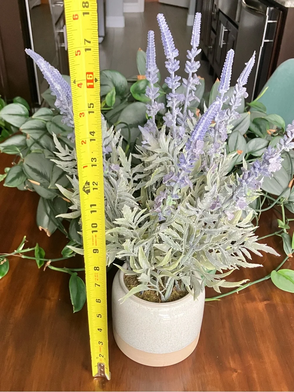NWT Sonoma The Manor Flower Shop Decorative Artificial Lavender in Ceramic Pot